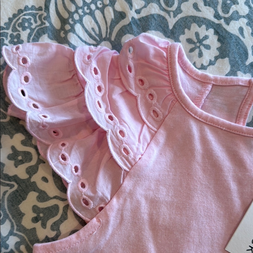 Janie and Jack Pink Ruffled Blouse - Picture 3 of 4